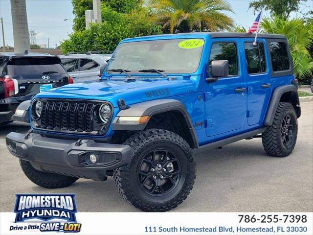 2024 Jeep Wrangler 4-Door Willys 4x4 for sale in HOMESTEAD, FL