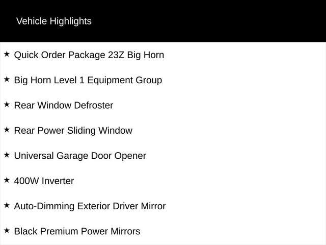 2025 Ram 1500 Big Horn Crew Cab 4x4 64 Box