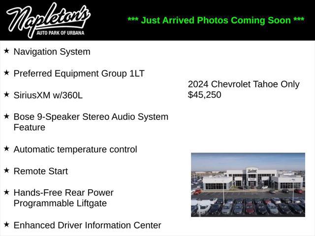 2024 Chevrolet Tahoe 4WD LT for sale in URBANA, IL
