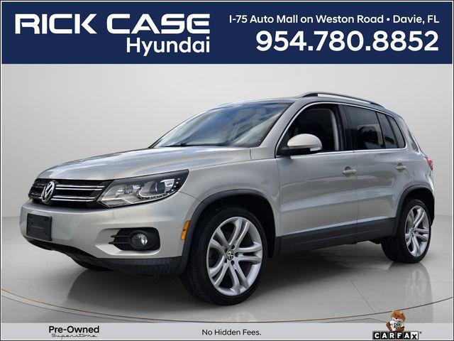 2012 Volkswagen Tiguan SEL for sale in DAVIE, FL