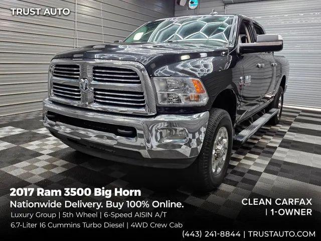 2017 Ram 3500 Big Horn Crew Cab 4x4 6'4" Box for sale in Sykesville, MD
