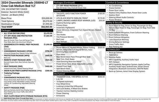 2024 Chevrolet Silverado 2500HD 4WD Crew Cab Standard Bed LT for sale in Marshfield, WI