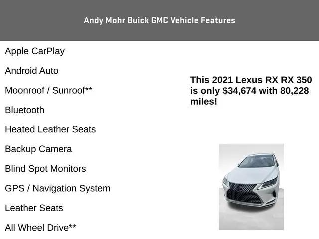 2021 Lexus RX 350 RX 350