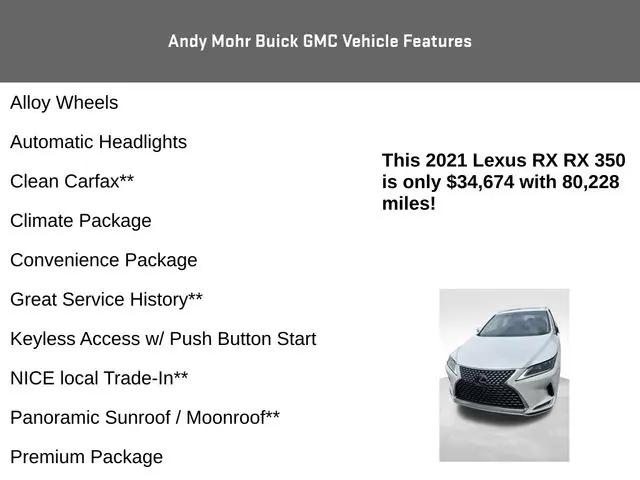 2021 Lexus RX 350 RX 350