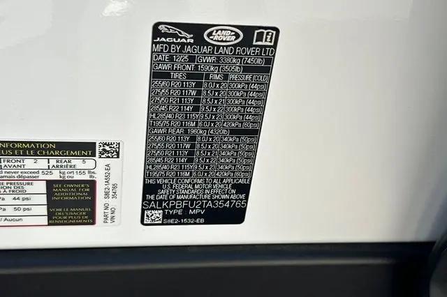 2026 Land Rover Range Rover P400 SE 7 Seat