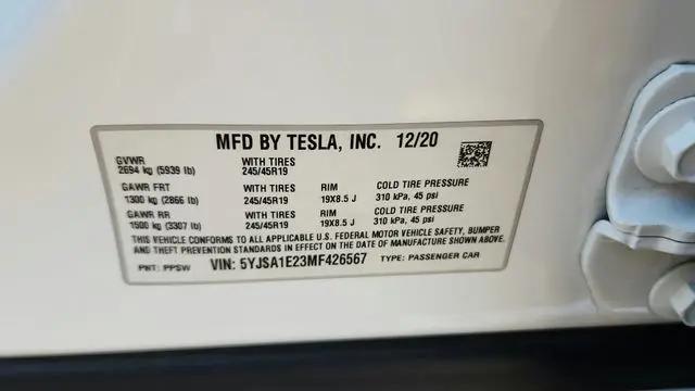 2021 Tesla Model S Long Range Dual Motor All-Wheel Drive