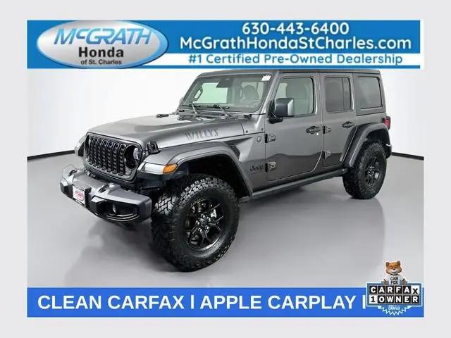 2025 Jeep Wrangler 4-Door Willys 4x4 for sale in Saint Charles, IL