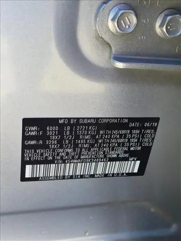 2019 Subaru Ascent Premium