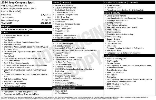 2024 Jeep Compass Sport 4x4