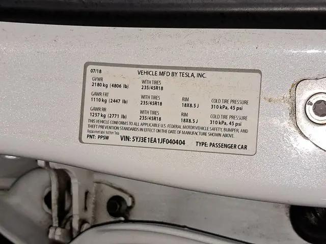 2018 Tesla Model 3 Long Range