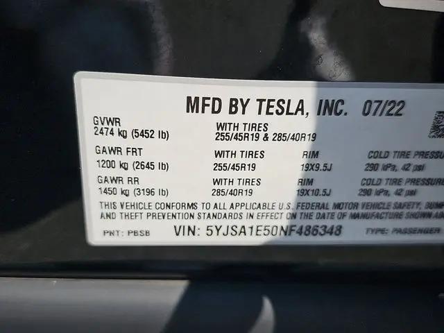 2022 Tesla Model S Dual Motor All-Wheel Drive