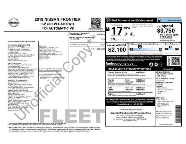 2018 Nissan Frontier SV