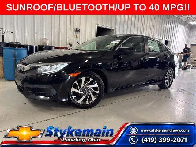 2017 Honda Civic EX for sale in Paulding, OH