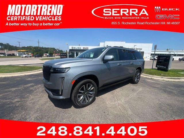 Argent Silver Metallic 2023 Cadillac Escalade ESV SUV / Crossover Four-Wheel Drive Automatic