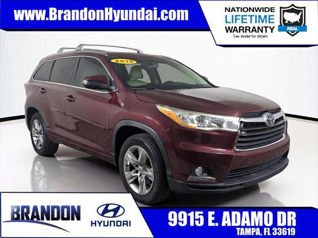 2015 Toyota Highlander Limited Platinum V6 for sale in TAMPA, FL