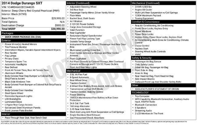 2014 Dodge Durango SXT