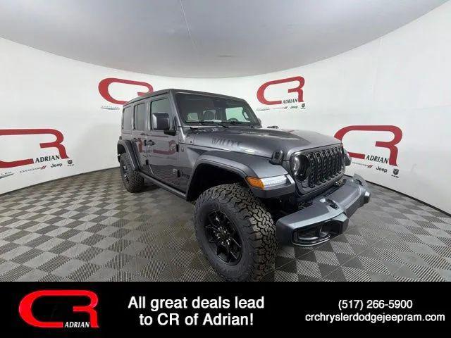 2026 Jeep Wrangler 4-Door Willys 4x4 for sale in Adrian, MI