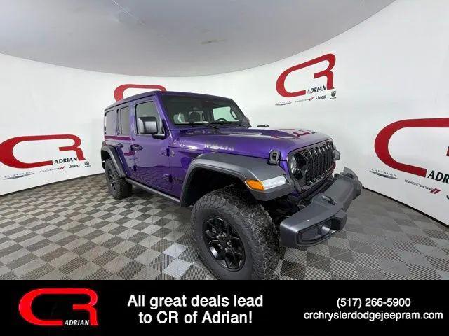 2026 Jeep Wrangler 4-Door Willys 4x4 for sale in Adrian, MI