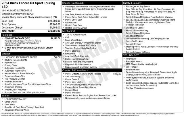2024 Buick Encore GX Sport Touring FWD