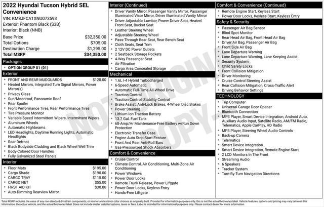 2022 Hyundai Tucson Hybrid SEL Convenience for sale in FARGO, ND