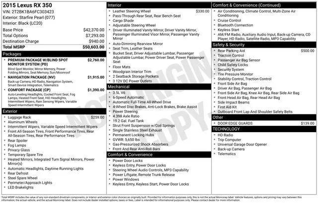 2015 Lexus RX 350 Base for sale in Lansing, MI