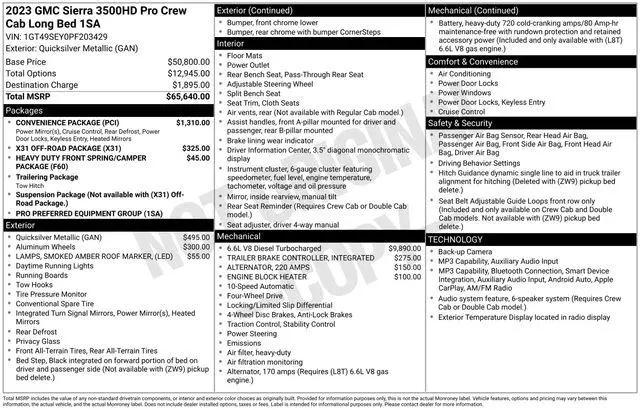 2023 GMC Sierra 3500HD for sale near Millersburg, OH
