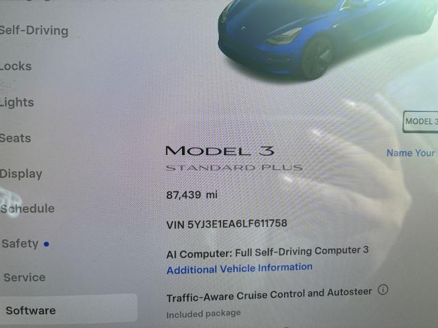 2020 Tesla Model 3 Standard Range Plus Rear-Wheel Drive