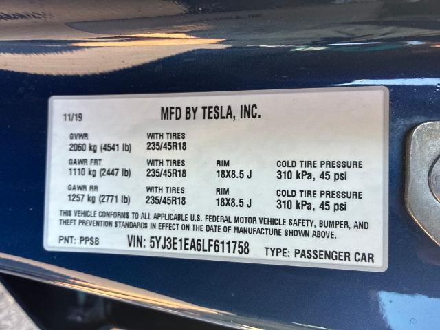 2020 Tesla Model 3 Standard Range Plus Rear-Wheel Drive