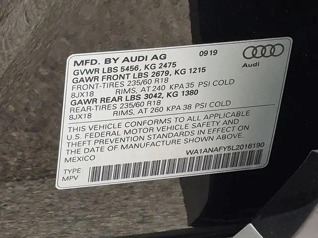 2020 Audi Q5 Premium 45 TFSI quattro S tronic