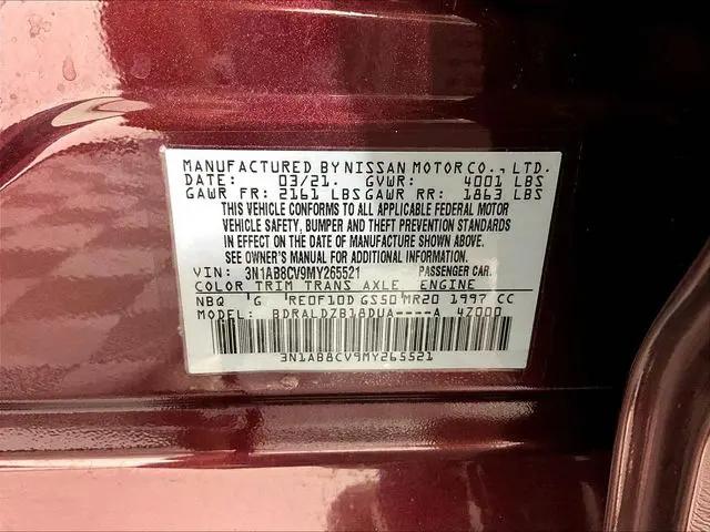 2021 Nissan Sentra SV Xtronic CVT