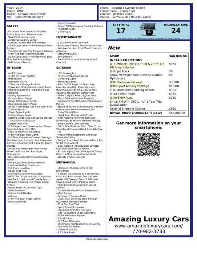 2014 BMW X6 xDrive35i
