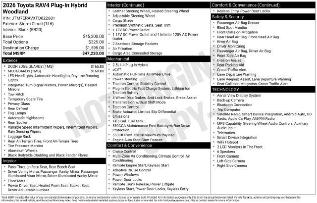 2026 Toyota RAV4 Plug-In Hybrid Woodland for sale in Joplin, MO