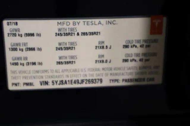 2018 Tesla Model S P100D