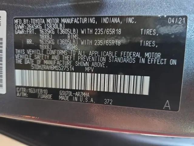 2021 Toyota Highlander XLE
