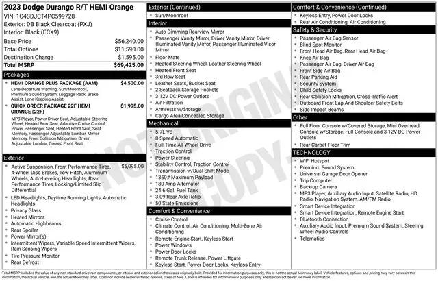 2023 Dodge Durango Hemi Orange AWD