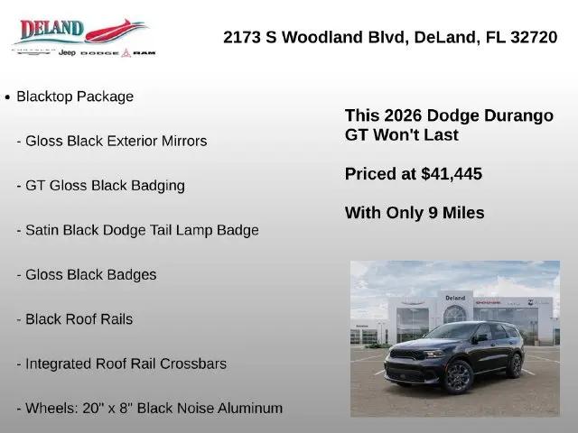 2026 Dodge Durango GT RWD