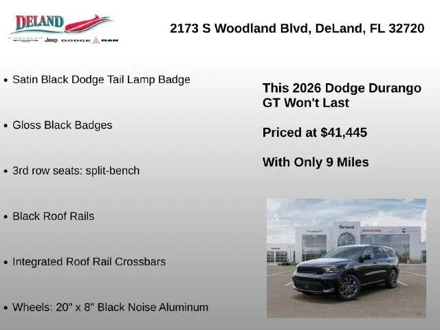 2026 Dodge Durango GT RWD