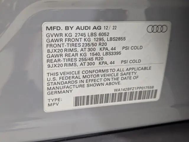 2023 Audi Q4 Sportback e-tron Prestige 50 quattro