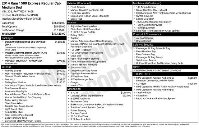2014 Ram 1500 Express