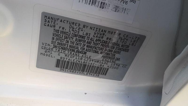 2021 Nissan Versa S Xtronic CVT