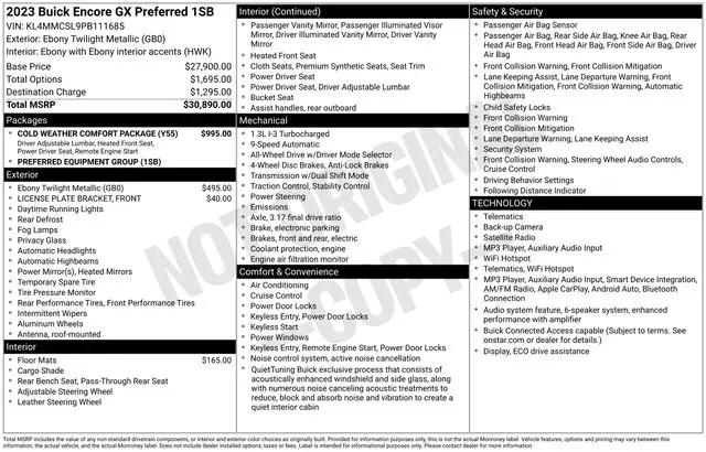 2023 Buick Encore GX Preferred AWD for sale in West Valley City, UT