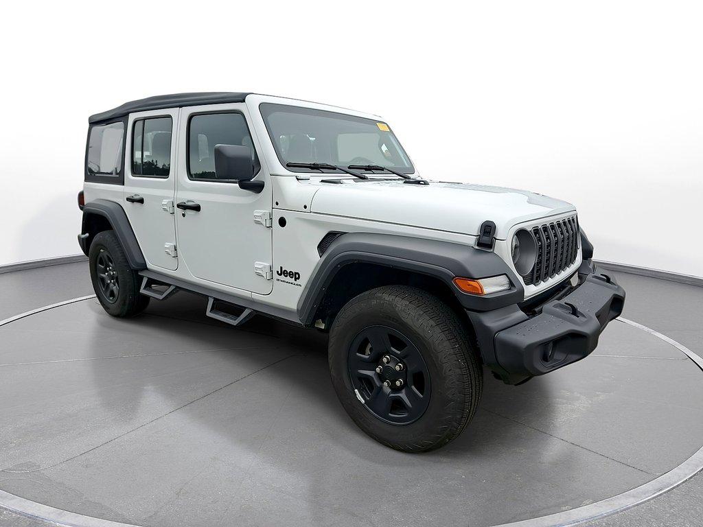Bright White Clearcoat 2025 Jeep Wrangler SUV / Crossover Four-Wheel Drive Manual