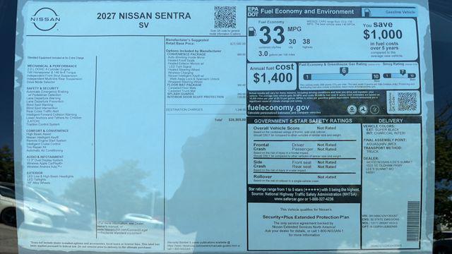 2027 Nissan Sentra SV