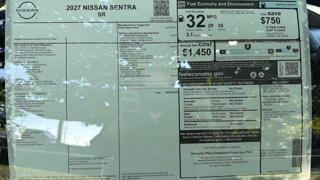 2027 Nissan Sentra SR