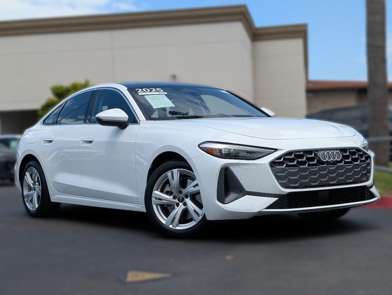 White 2025 Audi A5 Sedan All-Wheel Drive Automatic
