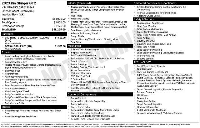 2023 Kia Stinger GT2 for sale in Provo, UT