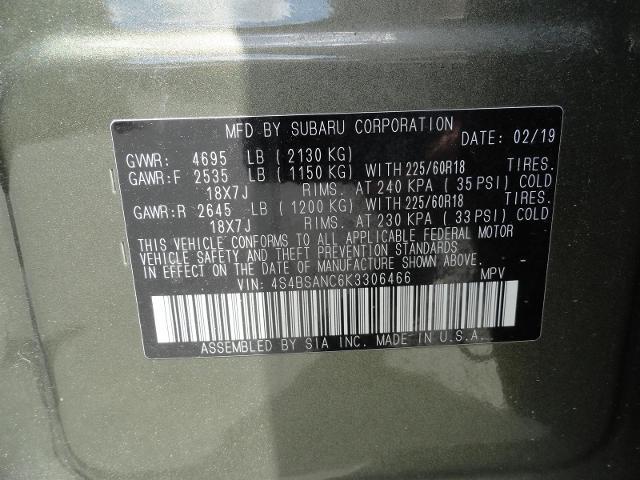 2019 Subaru Outback 2.5i Limited
