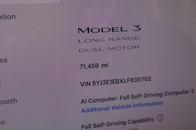 2020 Tesla Model 3 Long Range Dual Motor All-Wheel Drive