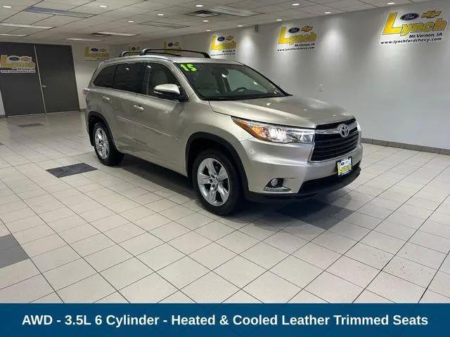 2015 Toyota Highlander Limited V6 for sale in Mount Vernon, IA