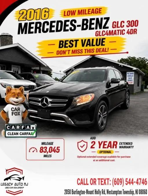 2016 Mercedes-Benz GLC 4MATIC for sale in Westampton Township, NJ